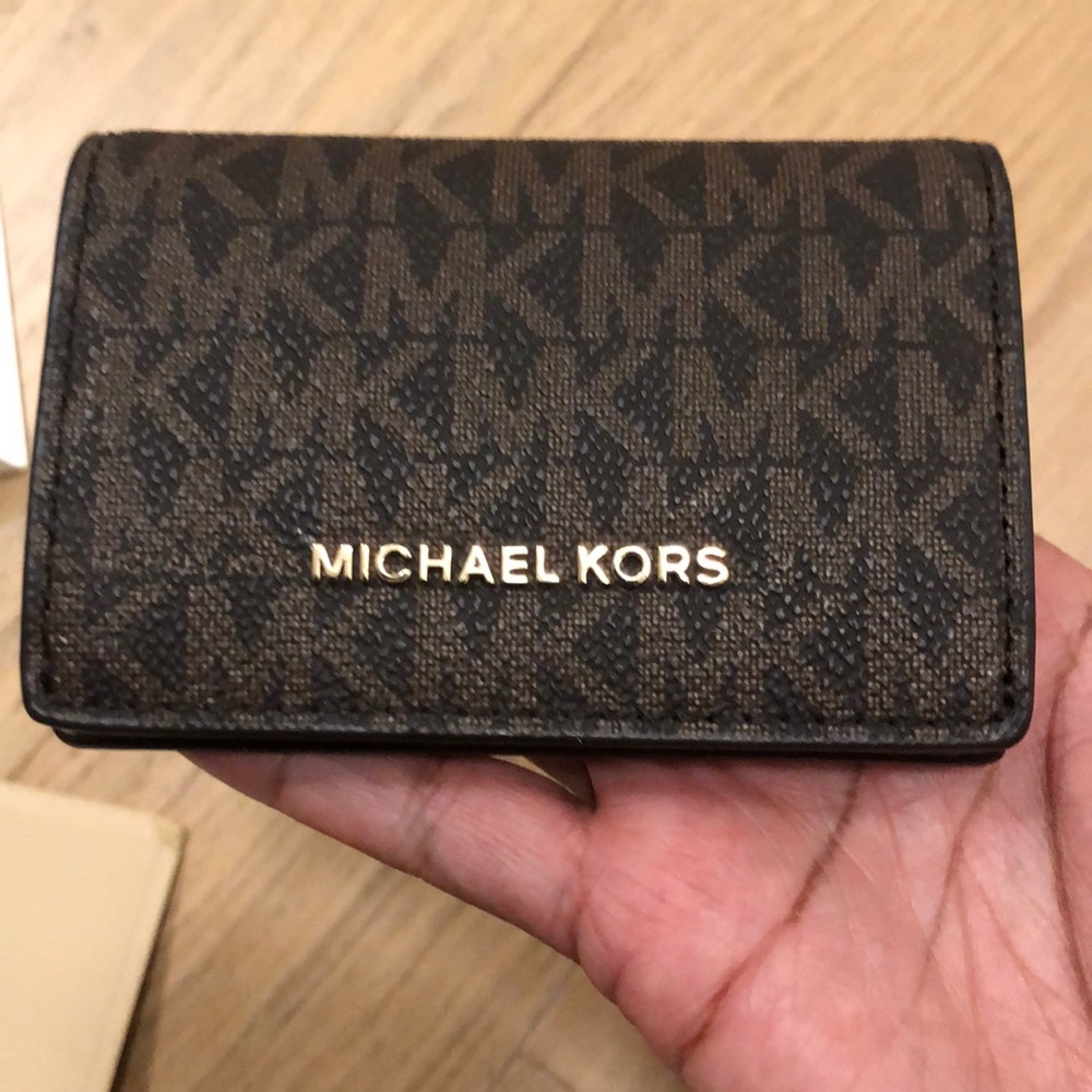 Michael Kors Small Two Tone Logo Wallet